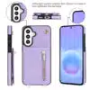Solidenz Fashion Portemonnee hoesje met koord Samsung Galaxy A57 – Paars - Thumbnail Image 4