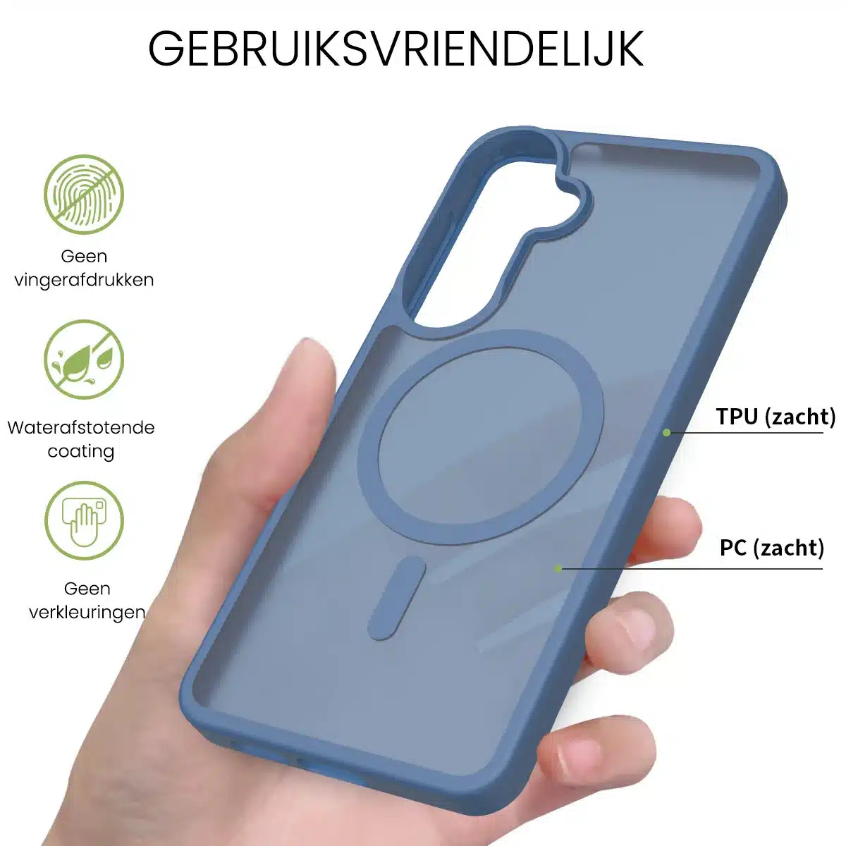 Solidenz FrostMag Samsung Galaxy S26 Plus hoesje – Donker Blauw - Afbeelding 2