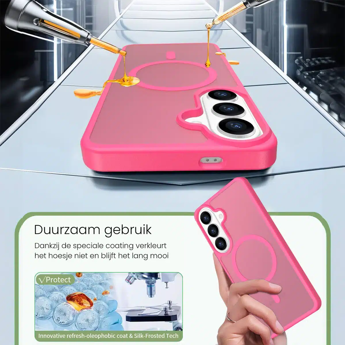 Solidenz FrostMag Samsung Galaxy S26 Plus hoesje – Rood - Afbeelding 5