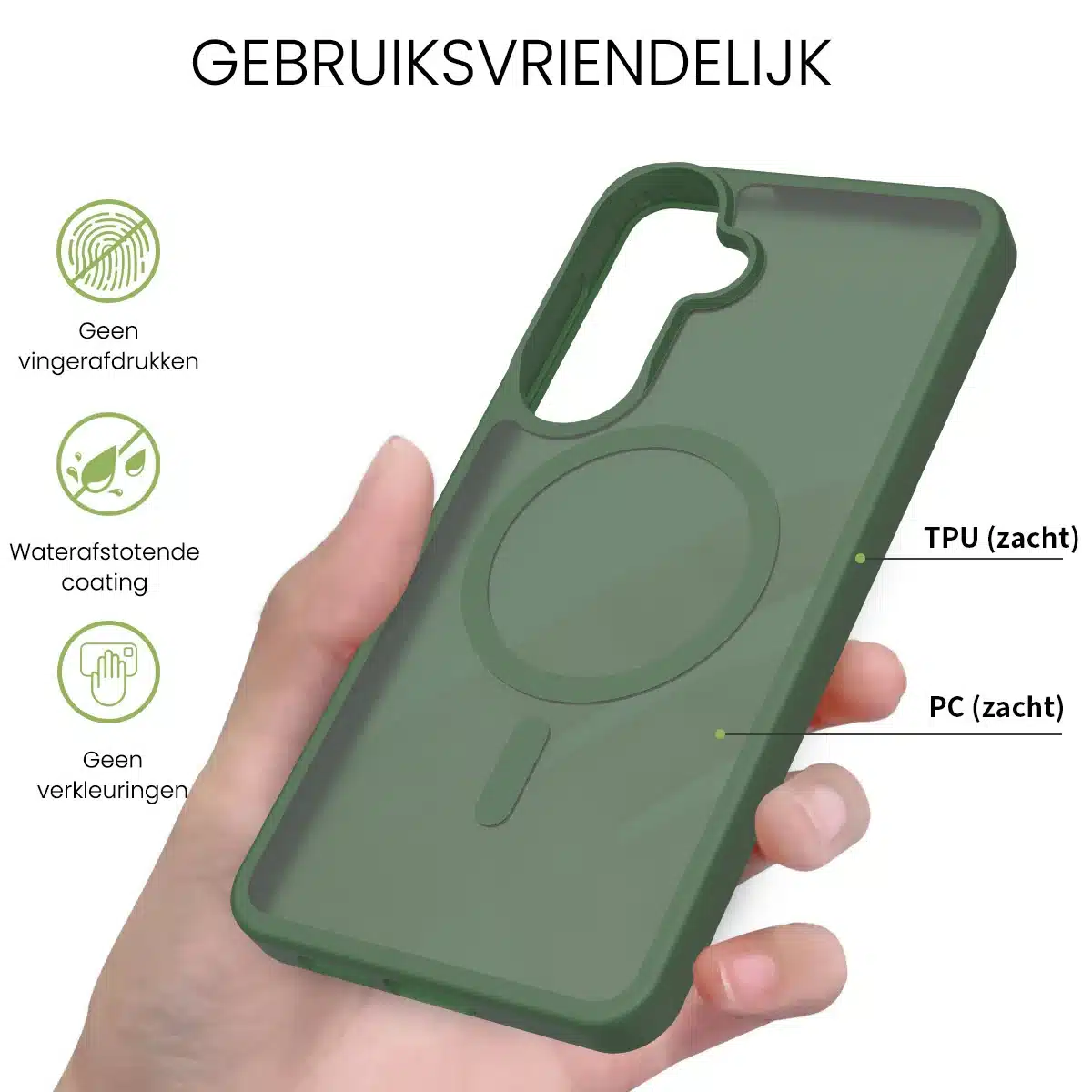 Solidenz FrostMag Samsung Galaxy S26 Plus hoesje – Groen - Afbeelding 2
