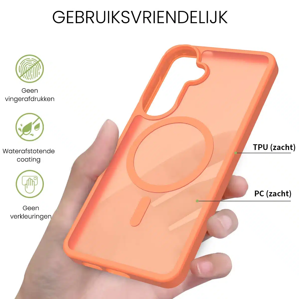 Solidenz FrostMag Samsung Galaxy S26 Plus hoesje – Oranje - Afbeelding 2