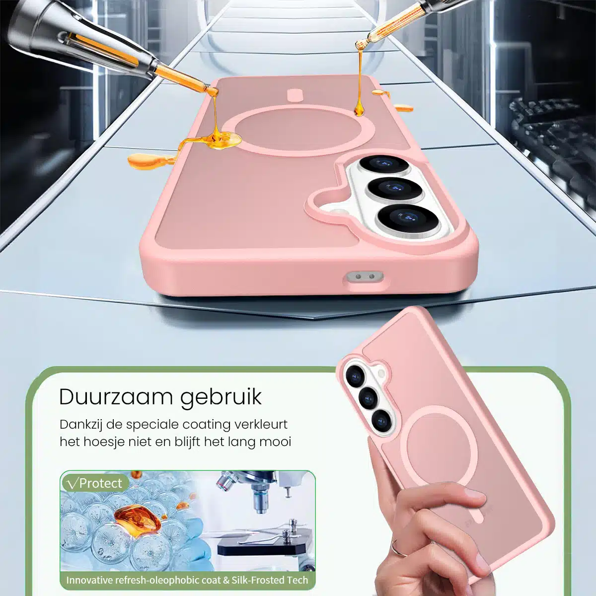 Solidenz FrostMag Samsung Galaxy S26 Plus hoesje – Roze - Afbeelding 5