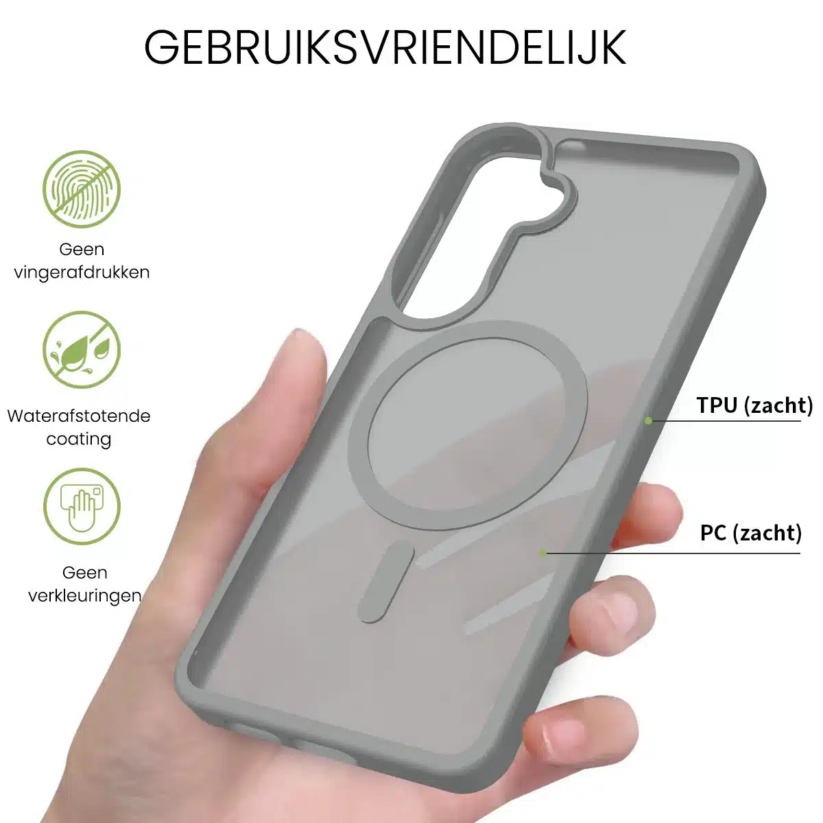 Solidenz FrostMag Samsung Galaxy S26 Plus hoesje – Grijs - Afbeelding 2