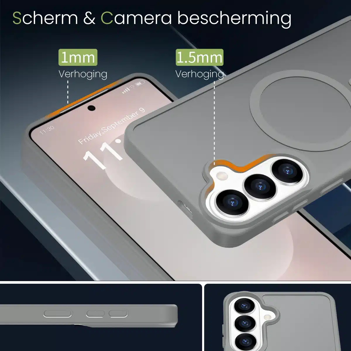 Solidenz FrostMag Samsung Galaxy S26 Plus hoesje – Grijs - Afbeelding 3