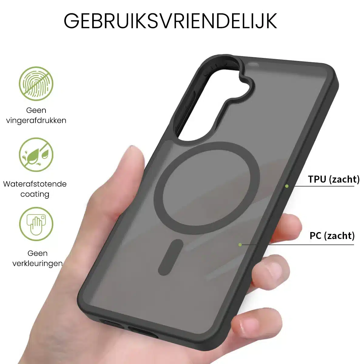 Solidenz FrostMag Samsung Galaxy S26 Plus hoesje – Zwart - Afbeelding 2