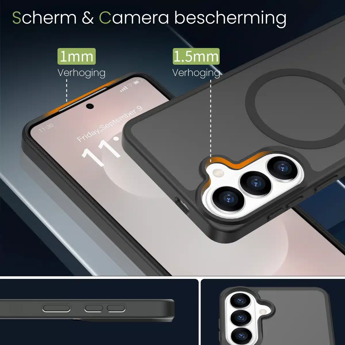 Solidenz FrostMag Samsung Galaxy S26 Plus hoesje – Zwart - Afbeelding 3
