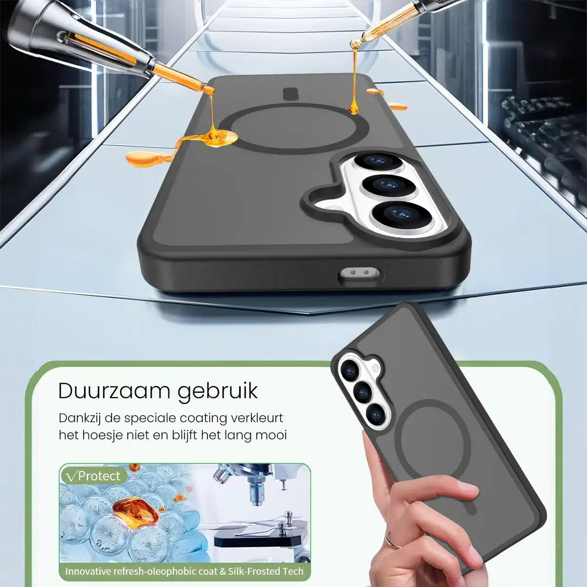 Solidenz FrostMag Samsung Galaxy S26 Plus hoesje – Zwart - Afbeelding 5
