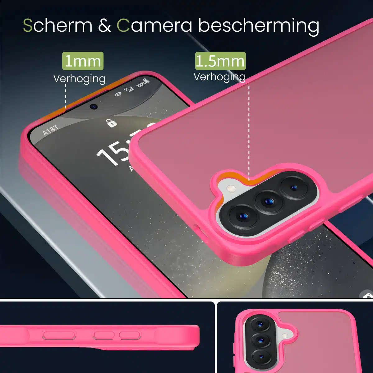 Solidenz-Frosted-Samsung-Galaxy-A57-hoesje-Fel-roze3