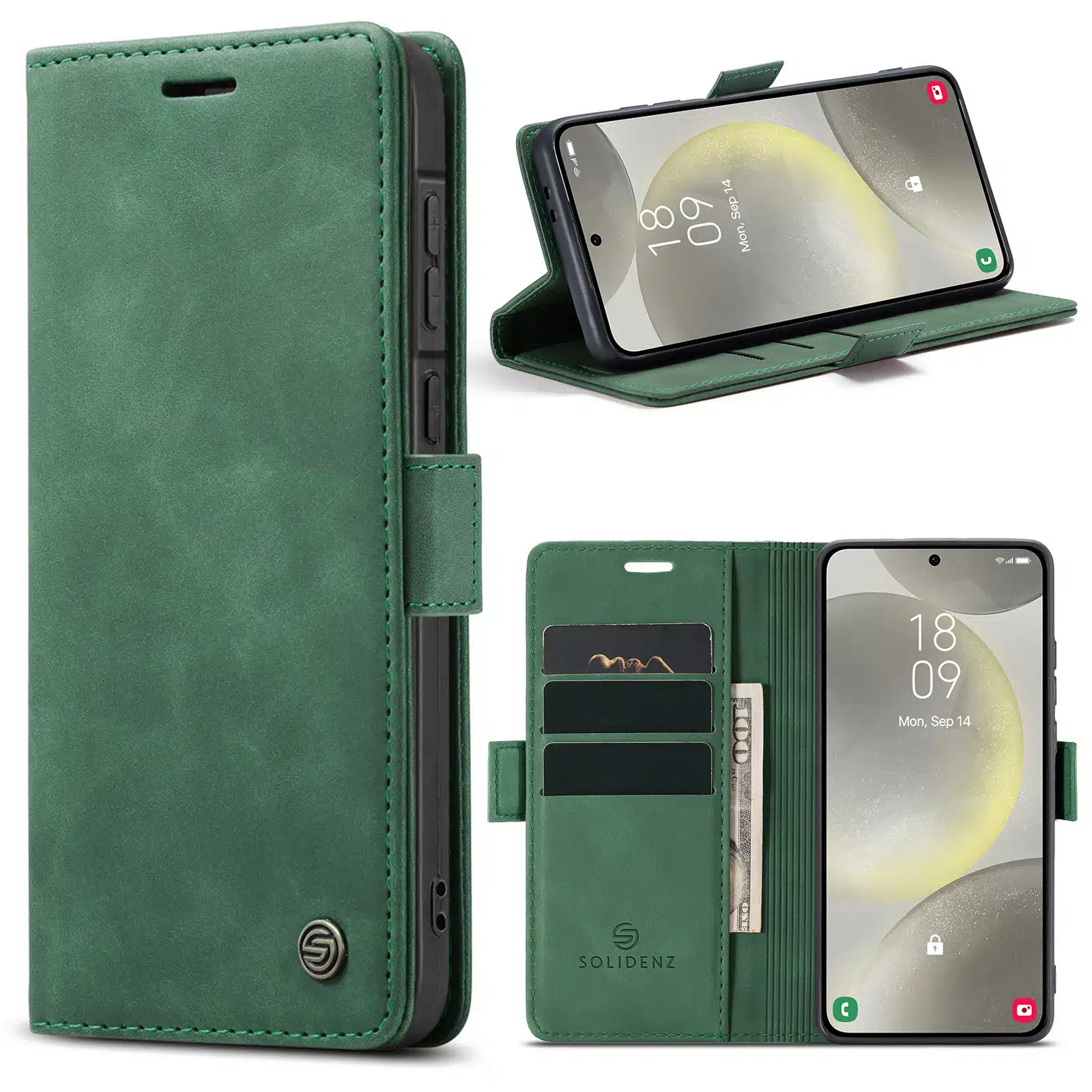 Solidenz-Urban-Book-Samsung-Galaxy-A57-hoesje-Groen-1