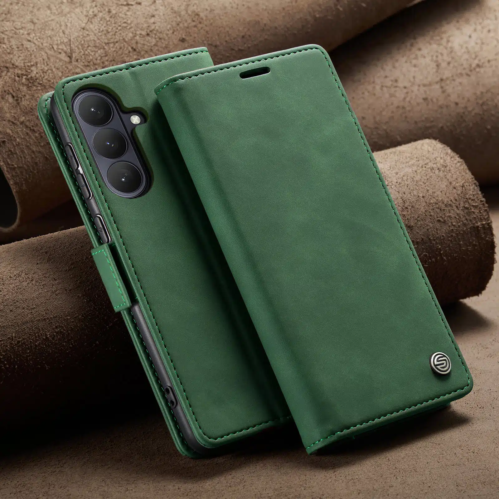 Solidenz-Urban-Book-Samsung-Galaxy-A57-hoesje-Groen-10