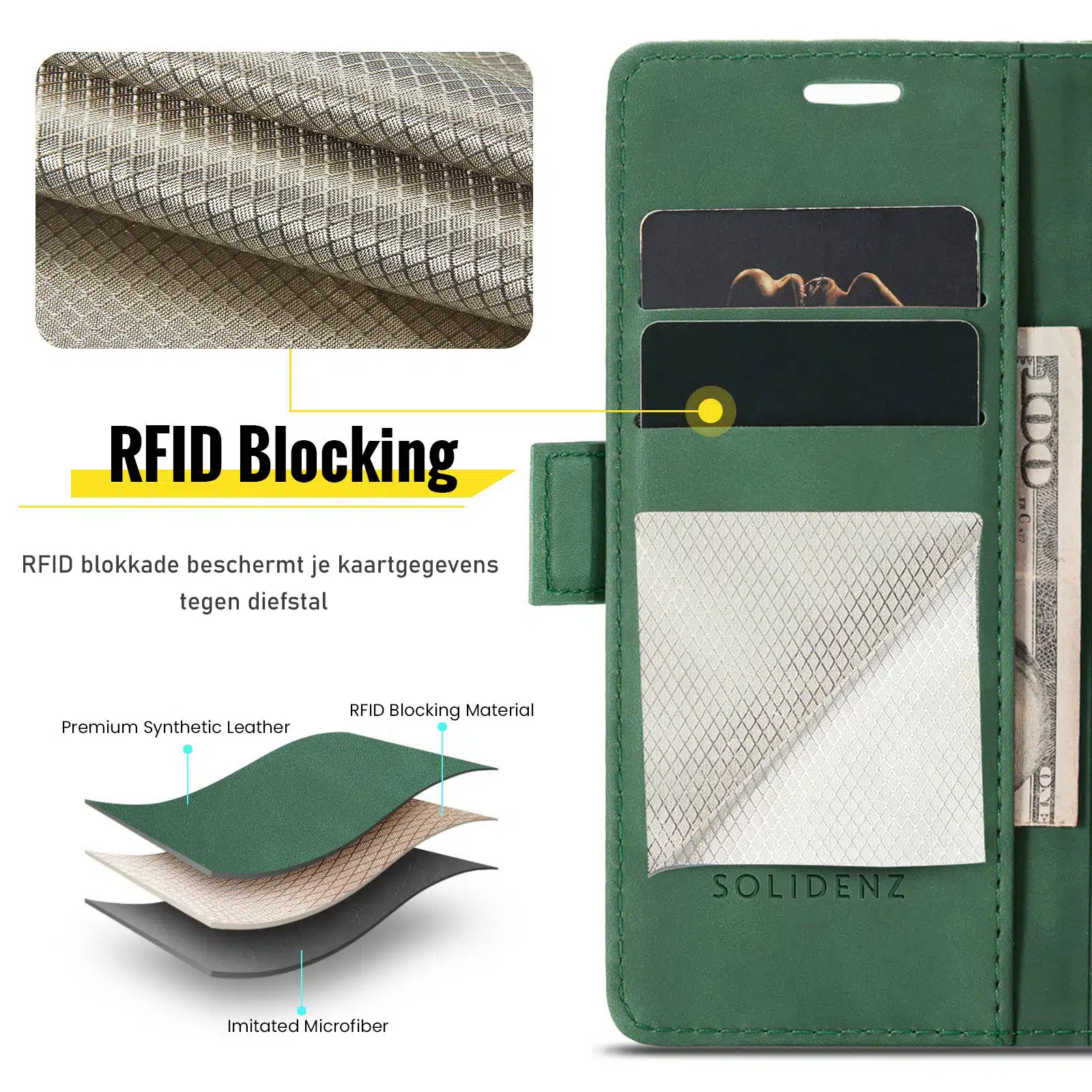 Solidenz-Urban-Book-Samsung-Galaxy-A57-hoesje-Groen-9