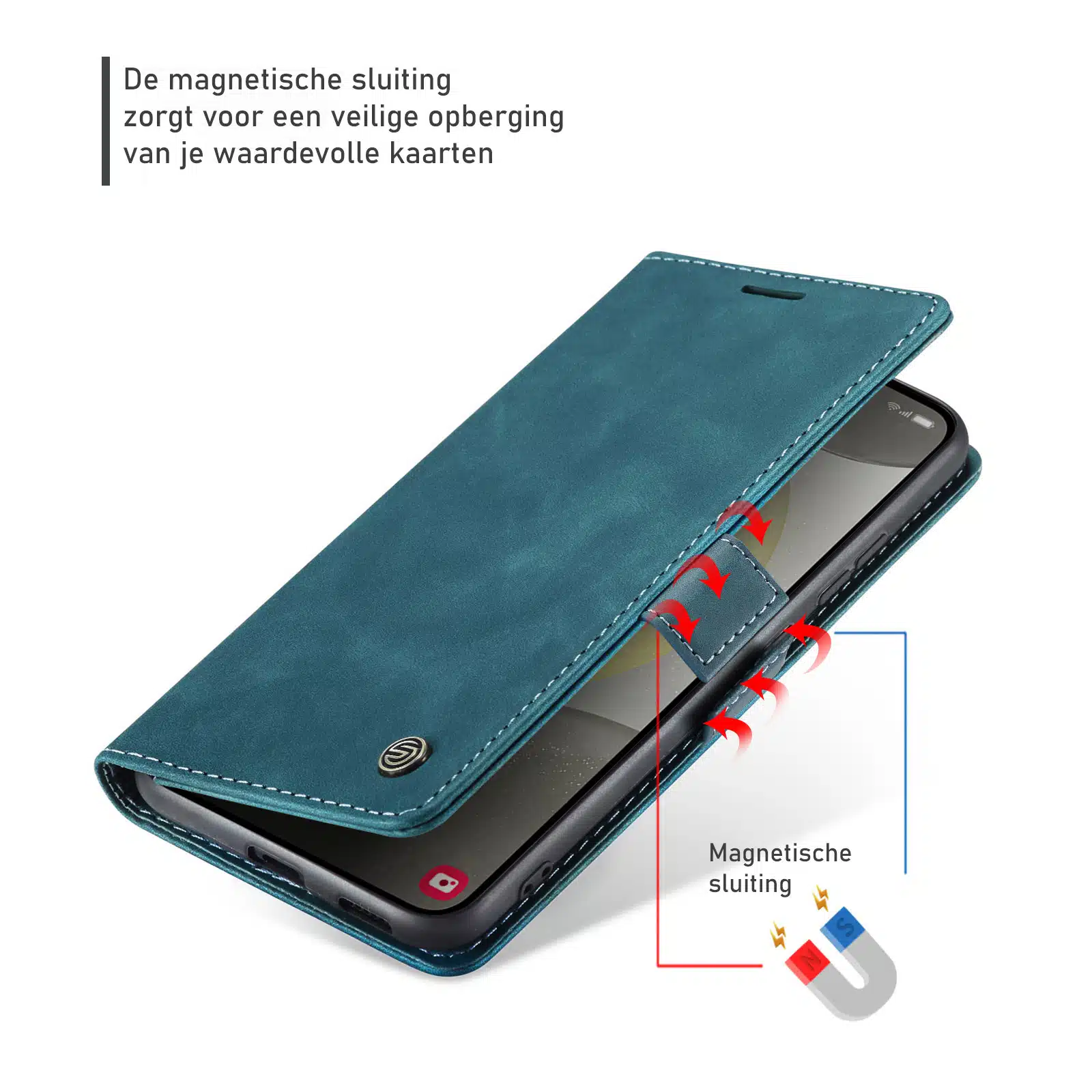 Solidenz Urban Book Samsung Galaxy S26 Plus hoesje – Blauw - Afbeelding 7