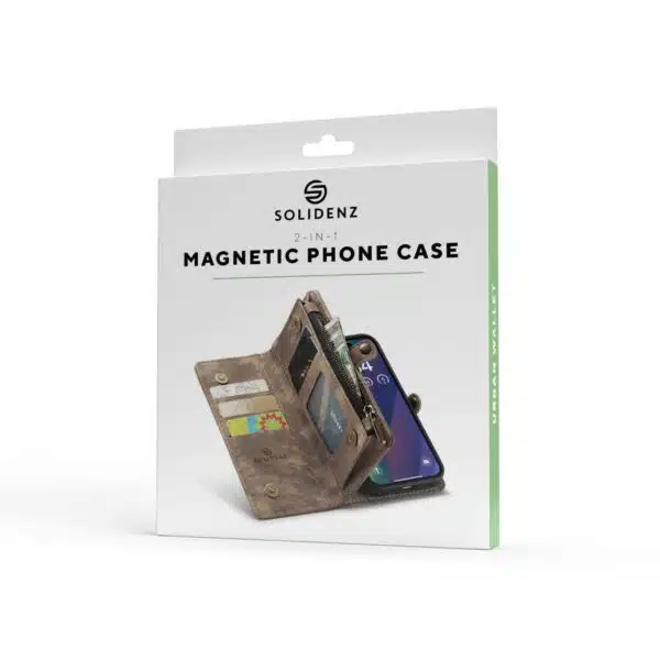 Solidenz Backcover - Urban Wallet Geschikt voor Samsung A57 hoesje – Bruin - Afbeelding 9