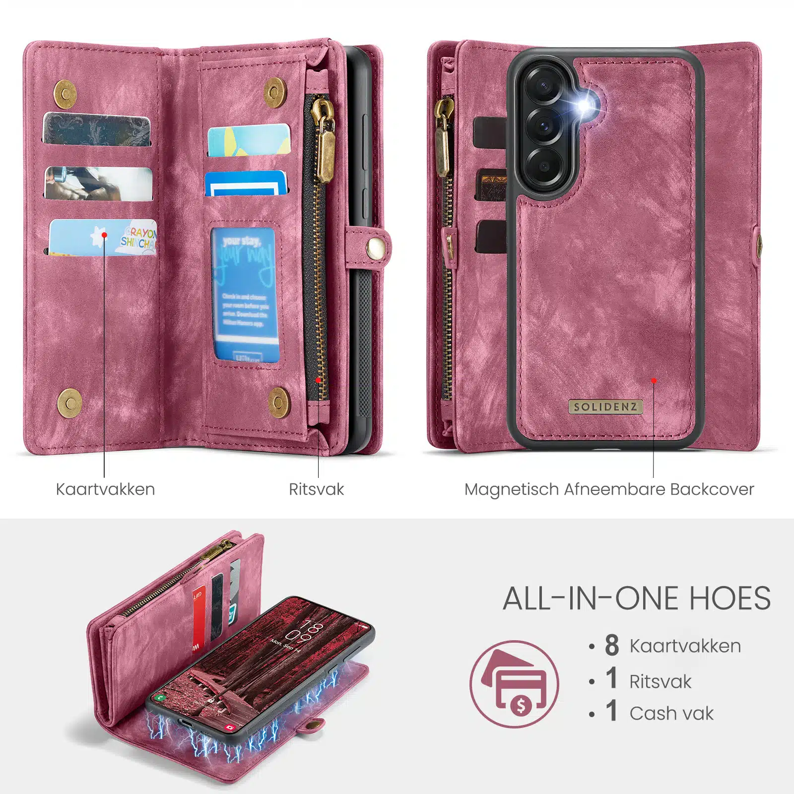 Solidenz-Urban-Wallet-Samsung-Galaxy-A57-hoesje-Rood-2