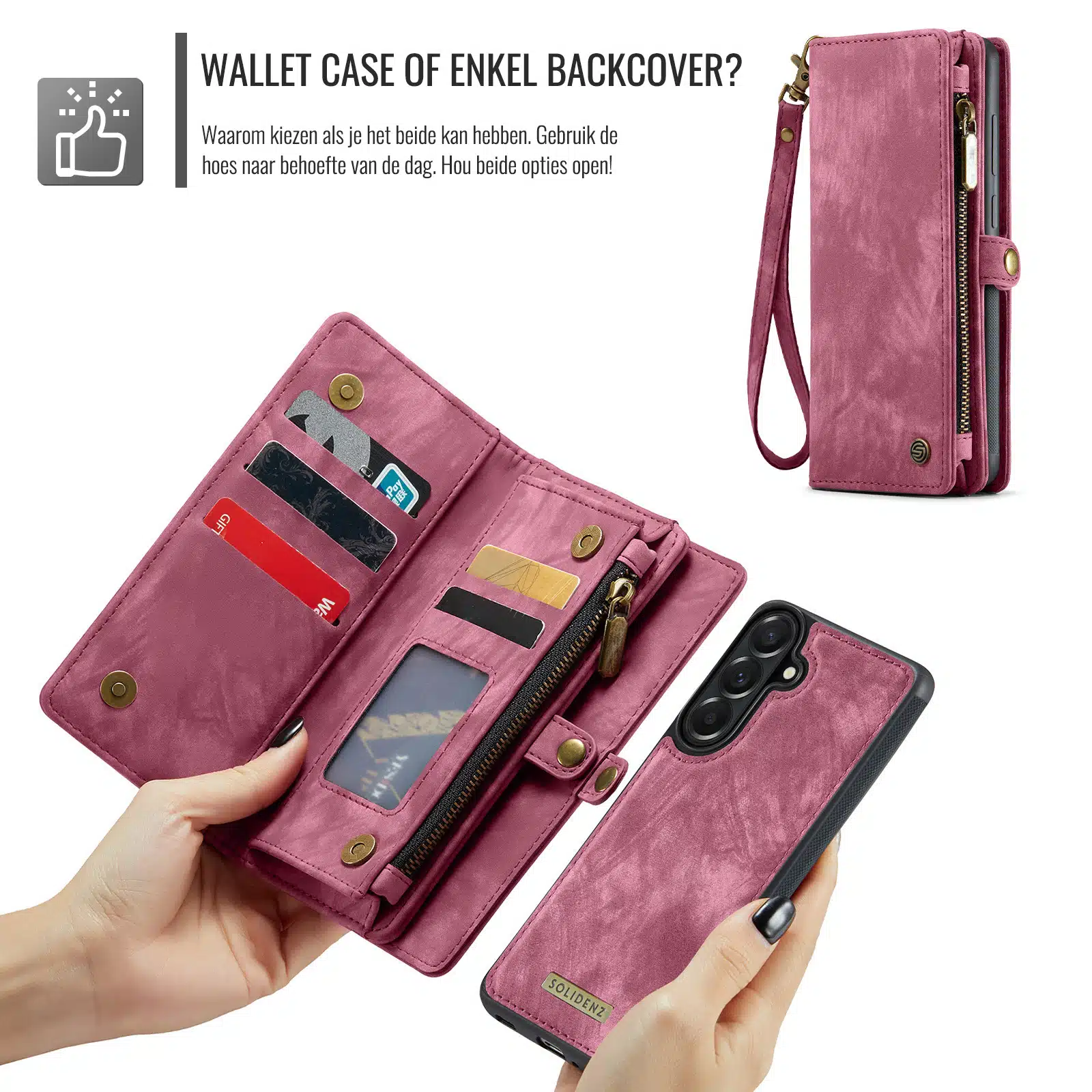 Solidenz-Urban-Wallet-Samsung-Galaxy-A57-hoesje-Rood-4