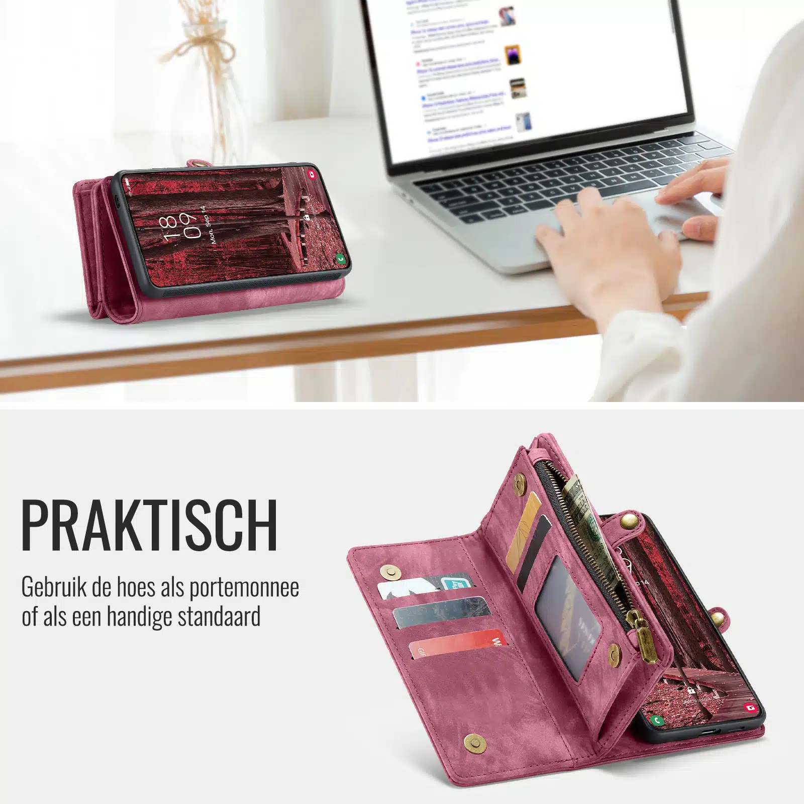 Solidenz-Urban-Wallet-Samsung-Galaxy-A57-hoesje-Rood-5