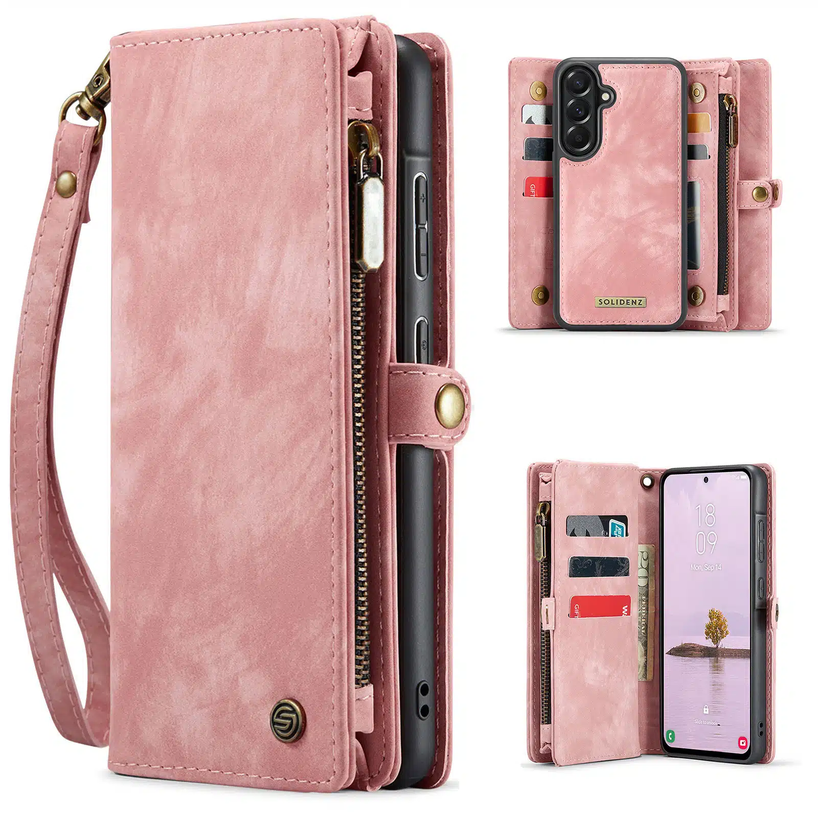 Solidenz-Urban-Wallet-Samsung-Galaxy-A57-hoesje-Roze-1