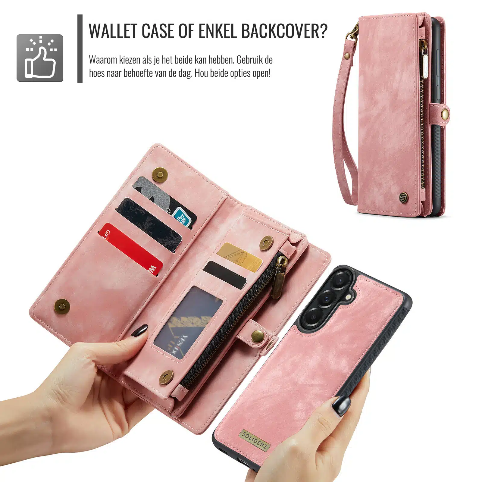 Solidenz-Urban-Wallet-Samsung-Galaxy-A57-hoesje-Roze-4
