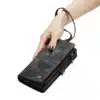 Solidenz Backcover - Urban Wallet Geschikt voor Samsung A57 hoesje – Zwart - Thumbnail Image 8