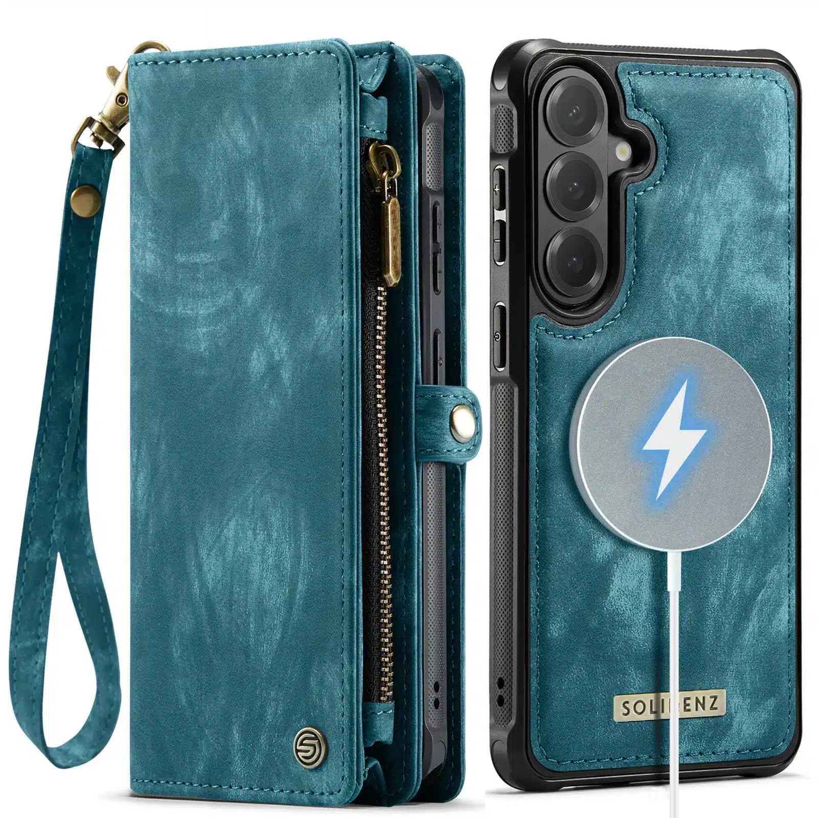 Solidenz Urban Wallet Samsung Galaxy S26 Plus hoesje – Blauw - Afbeelding 1