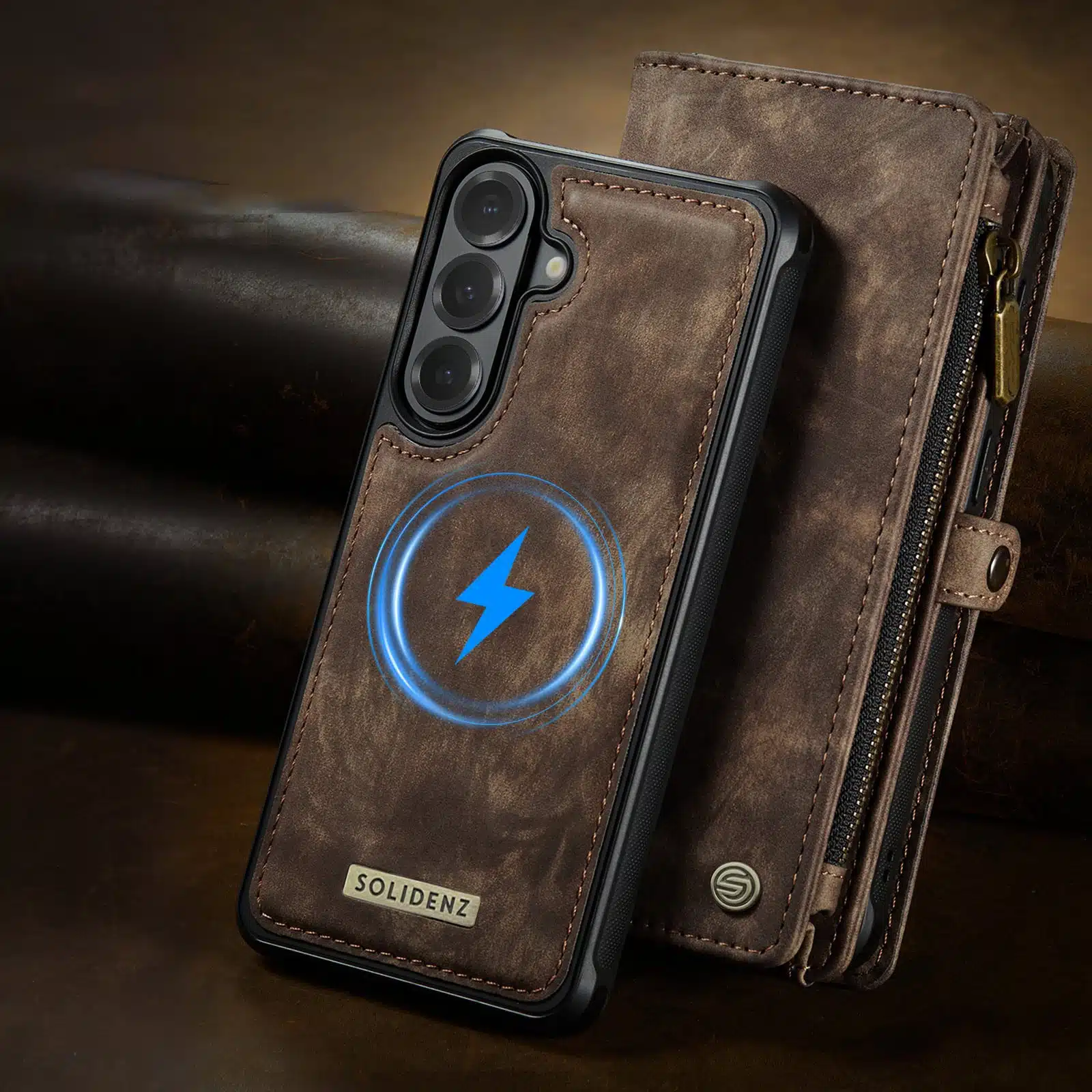 Solidenz Urban Wallet Samsung Galaxy S26 Plus hoesje – Bruin - Afbeelding 11