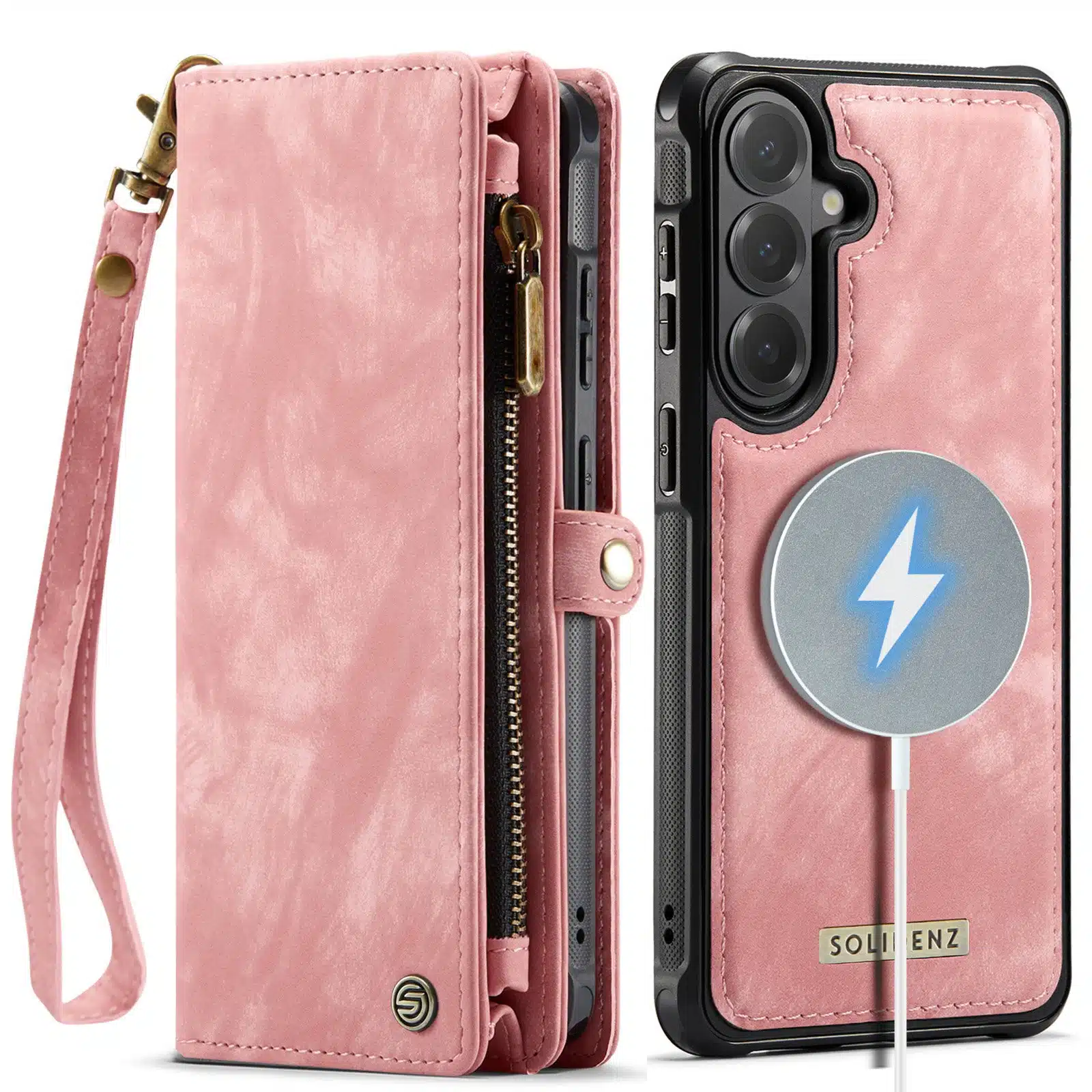 Solidenz Urban Wallet Samsung Galaxy S26 Plus hoesje – Roze - Afbeelding 1