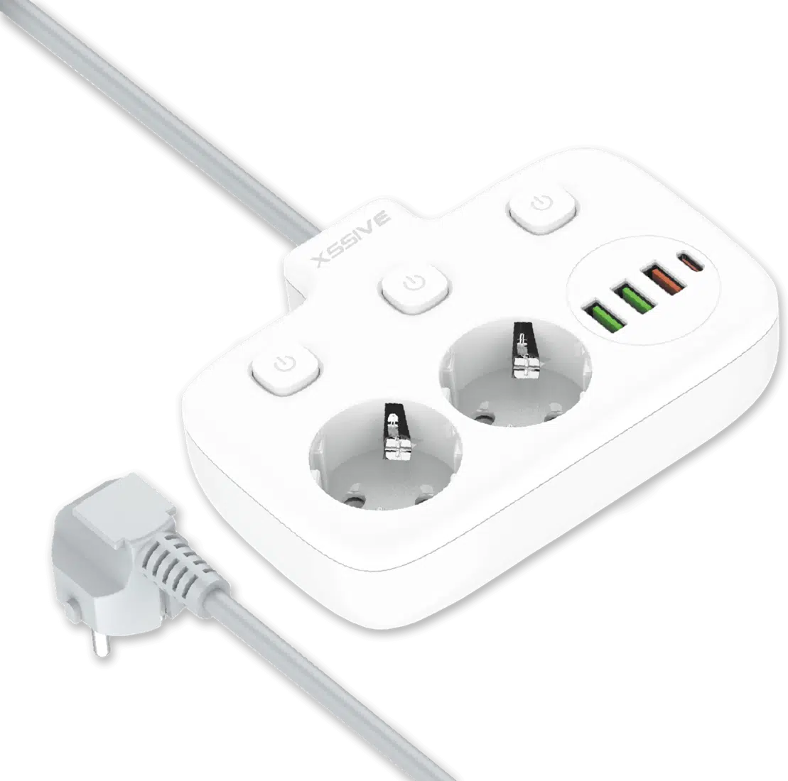 Xssive 20W Power Socket PD&QC3.0 2 Meter – XSS-SOCKET4 - Afbeelding 1
