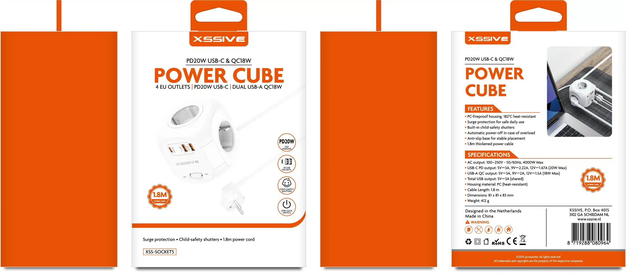 Xssive 20W Power Socket PD&QC3.0 – XSS-SOCKET5 - Afbeelding 2