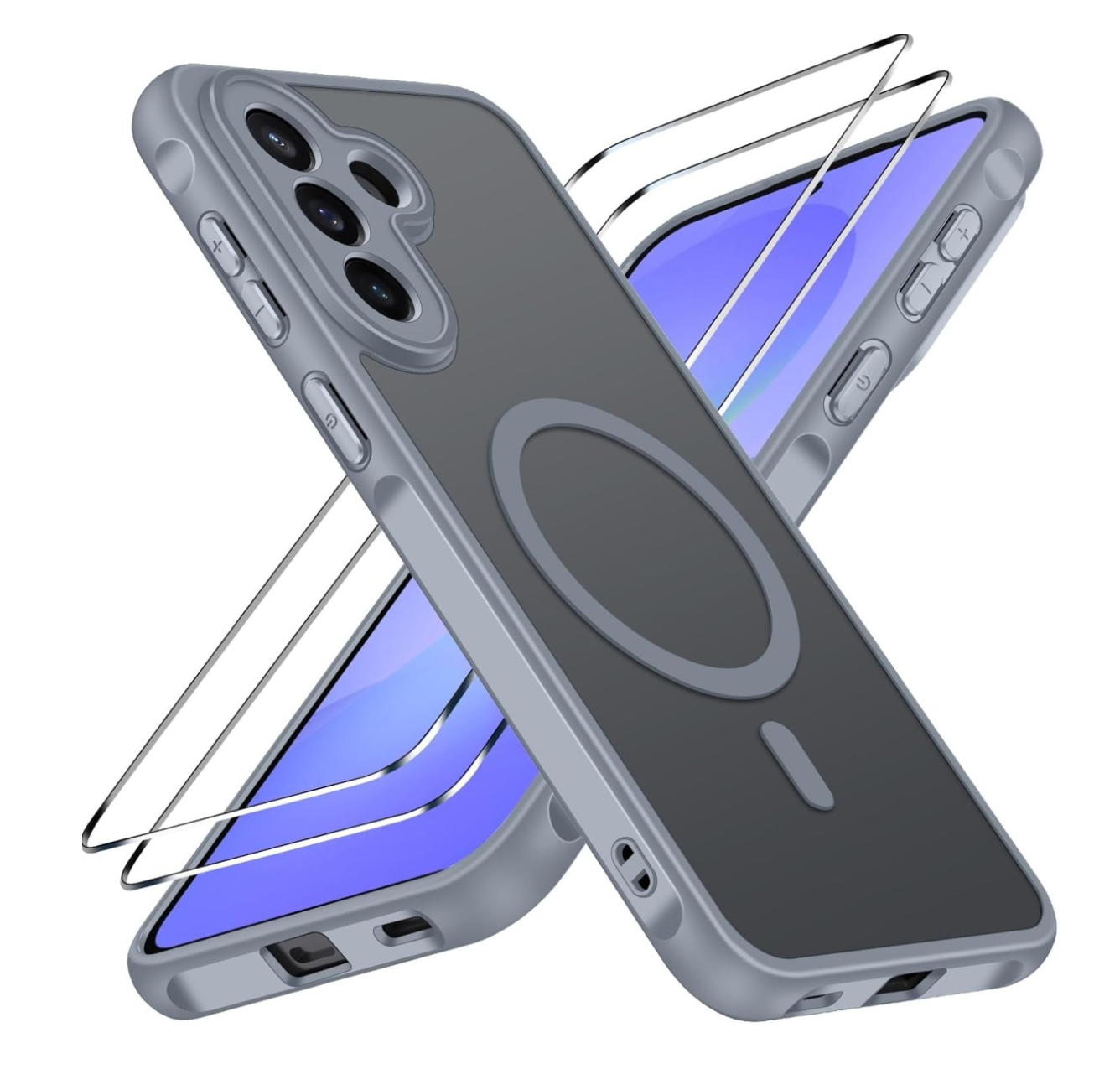 Cityhoesje - Backcover - MagSafe - Geschikt voor Samsung A27 - Grijs - Afbeelding 1