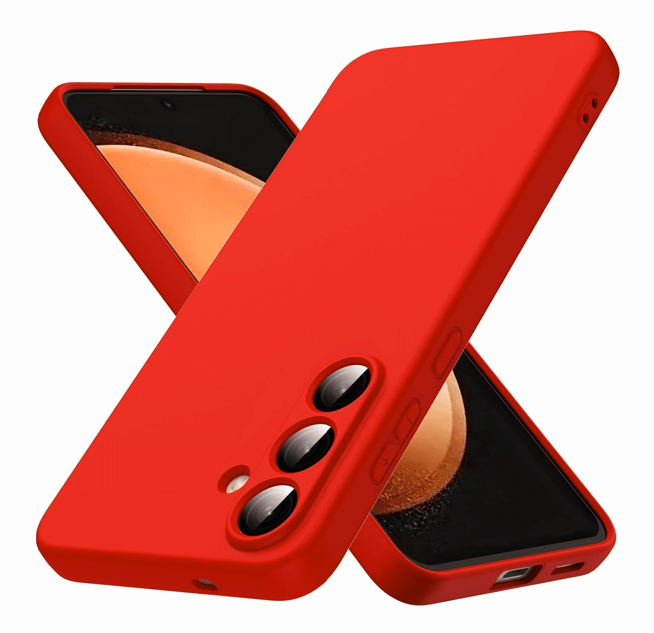 Cityhoesje - Backcover Geschikt voor Samsung Galaxy A27 - Rood - Afbeelding 1