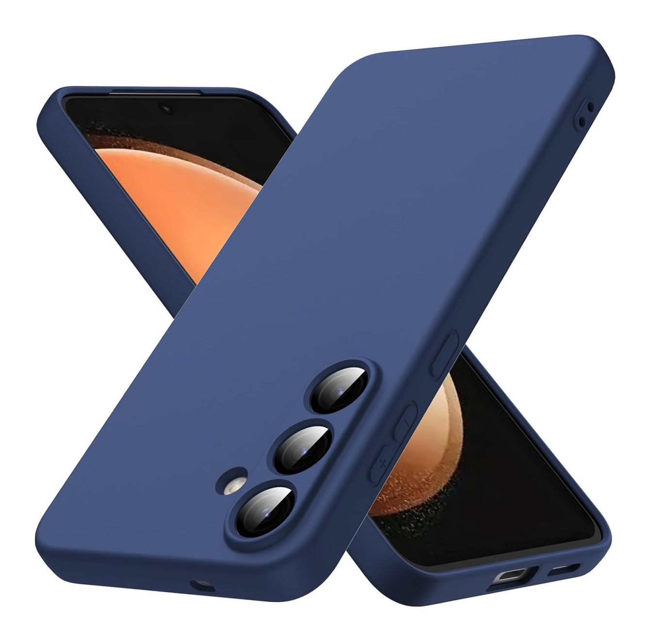 Cityhoesje - Backcover Geschikt voor Samsung Galaxy A27 - Donkerblauw - Afbeelding 1