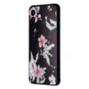 Cityhoesje-Backcover Geschikt voor Samsung A16-A17-A18-Bloemen-Zwart - Thumbnail Image 2