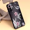 Cityhoesje-Backcover Geschikt voor Samsung A16-A17-A18-Bloemen-Zwart - Thumbnail Image 4
