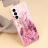 Cityhoesje Backcover geschikt voor Samsung A57 – Print Marmer Paars - Thumbnail Image 3