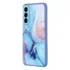 Cityhoesje Backcover geschikt voor Samsung A57 – Print Marmer Roze Blauw - Thumbnail Image 2