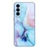 Cityhoesje Backcover geschikt voor Samsung A57 – Print Marmer Roze Blauw - Thumbnail Image 1