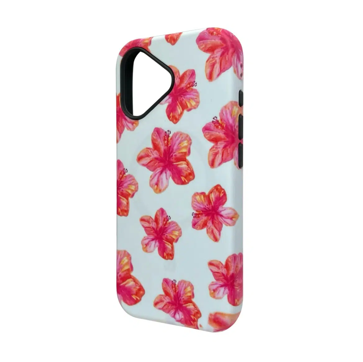 Cityhoesje-Pastel Watercolor Magnetic Magsafe Case - iPhone 17 - Hibiscus - Afbeelding 2