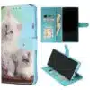 Iphone-14 Pro-Bookcase- Kittens Wit-1-Cityhoesje.nl