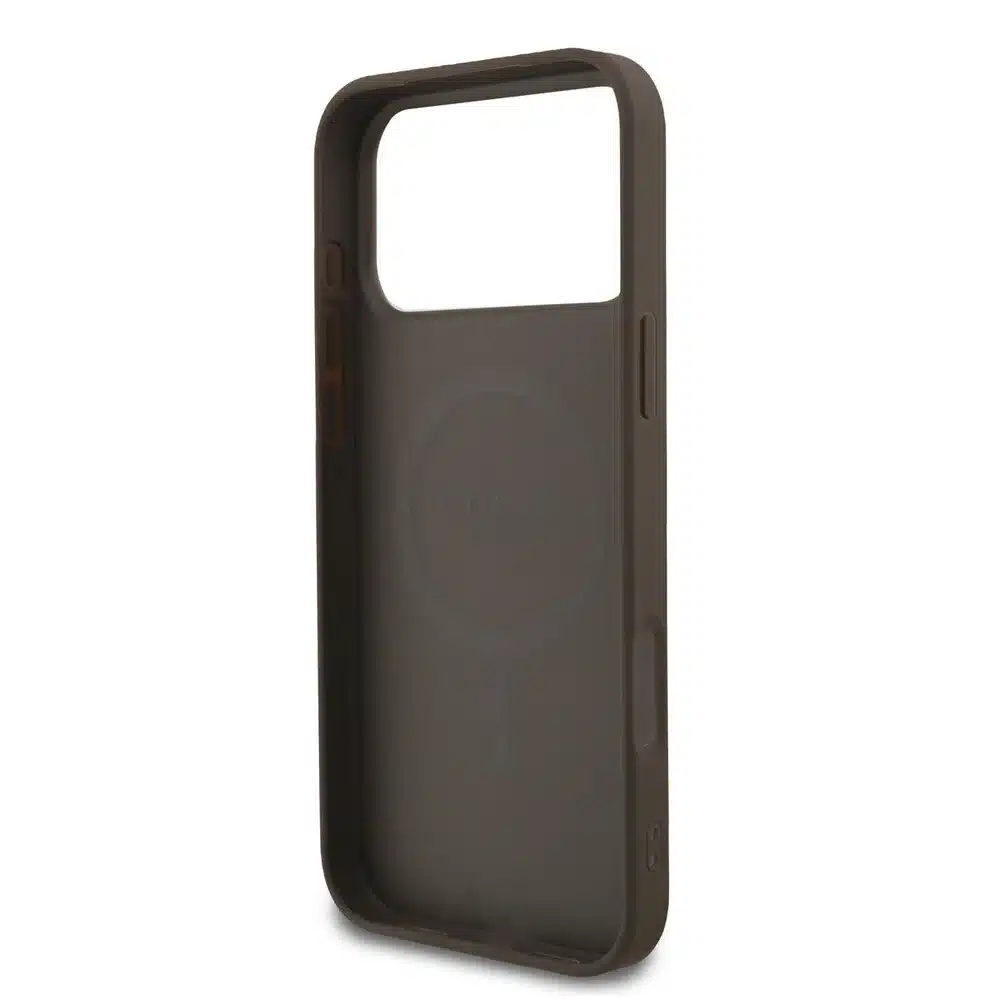 Guess-iPhone17 Pro Max-18 Pro Max Backcover-MagSafe PU Leather-4G Classic Logo-Bruin - Afbeelding 6