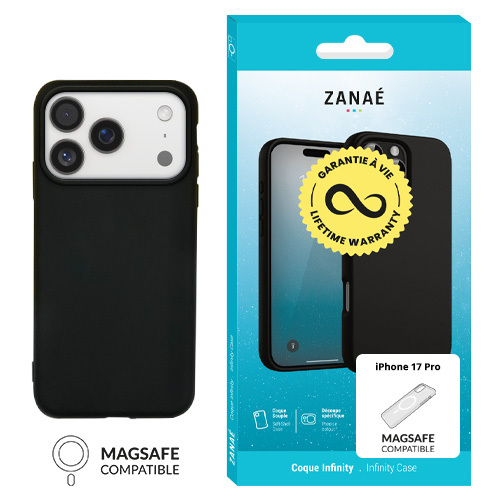 Zanaé-Backcover-MagSafe-iphone 17 Pro-18 Pro-Zwart - Afbeelding 3
