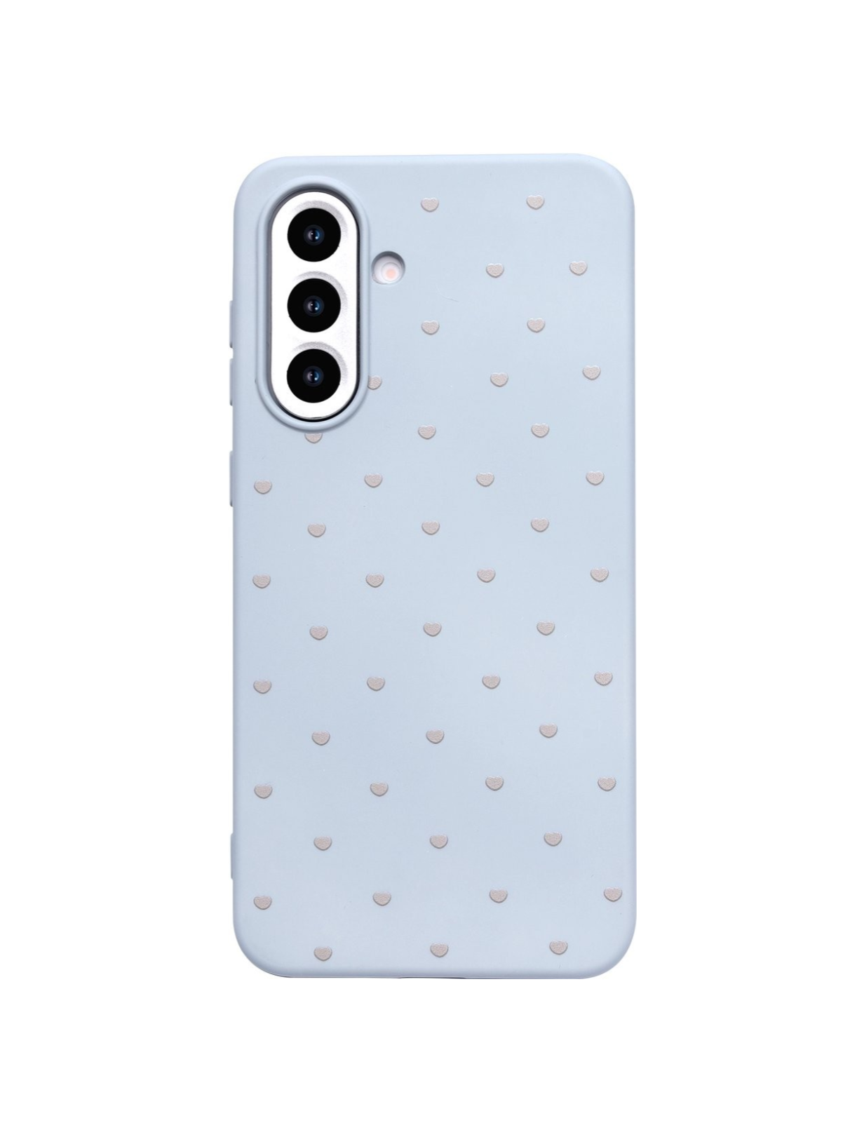 Cityhoesje  - Samsung S25 FE - Hart Patroon High Quality Silicone Case - Lightblauw - Afbeelding 1