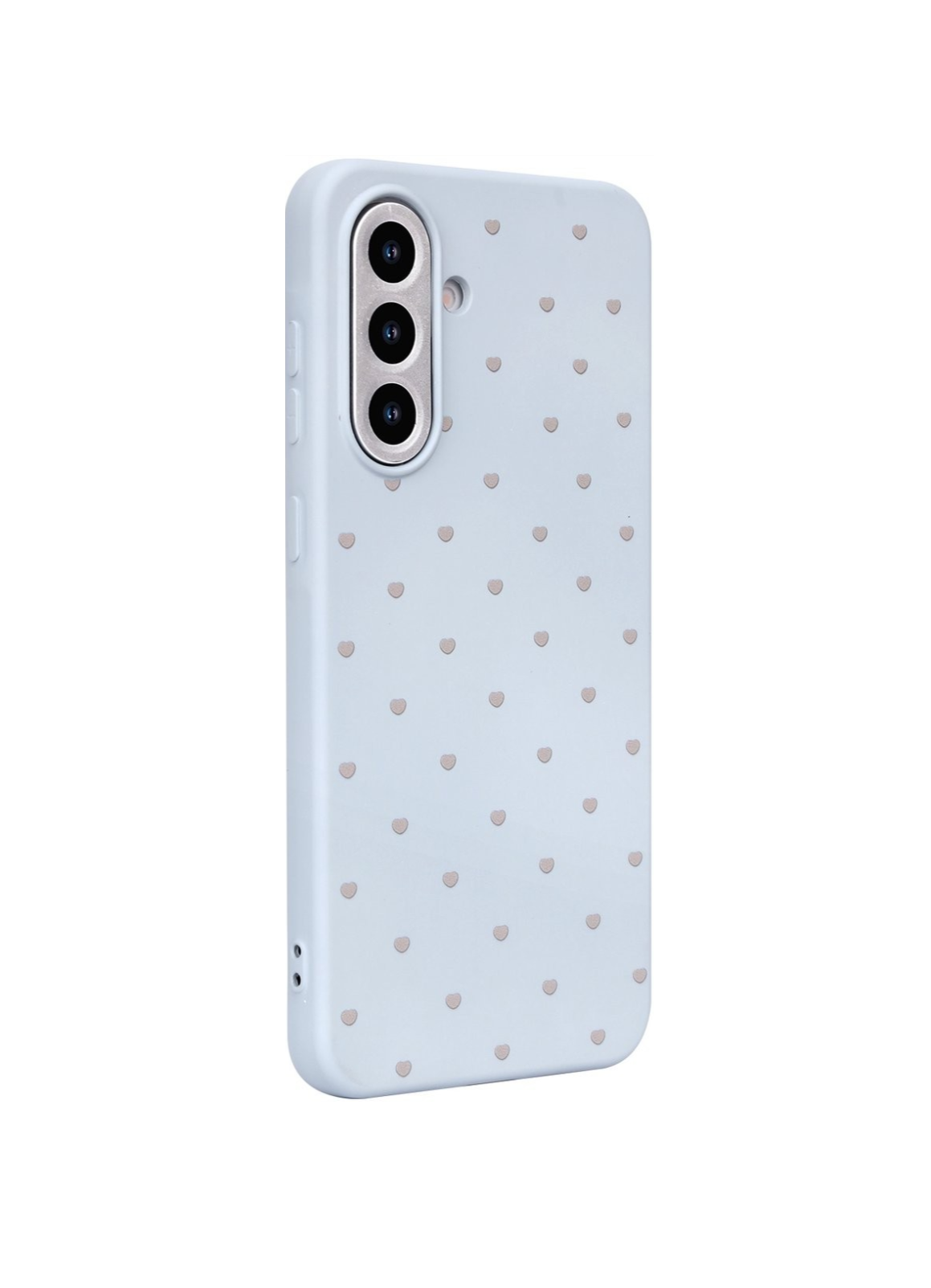 Cityhoesje  - Samsung S25 FE - Hart Patroon High Quality Silicone Case - Lightblauw - Afbeelding 2