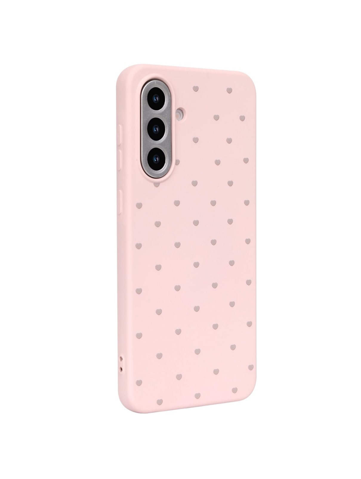 Cityhoesje  - Samsung S25 FE - Hart Patroon High Quality Silicone Case - Zalm - Afbeelding 2
