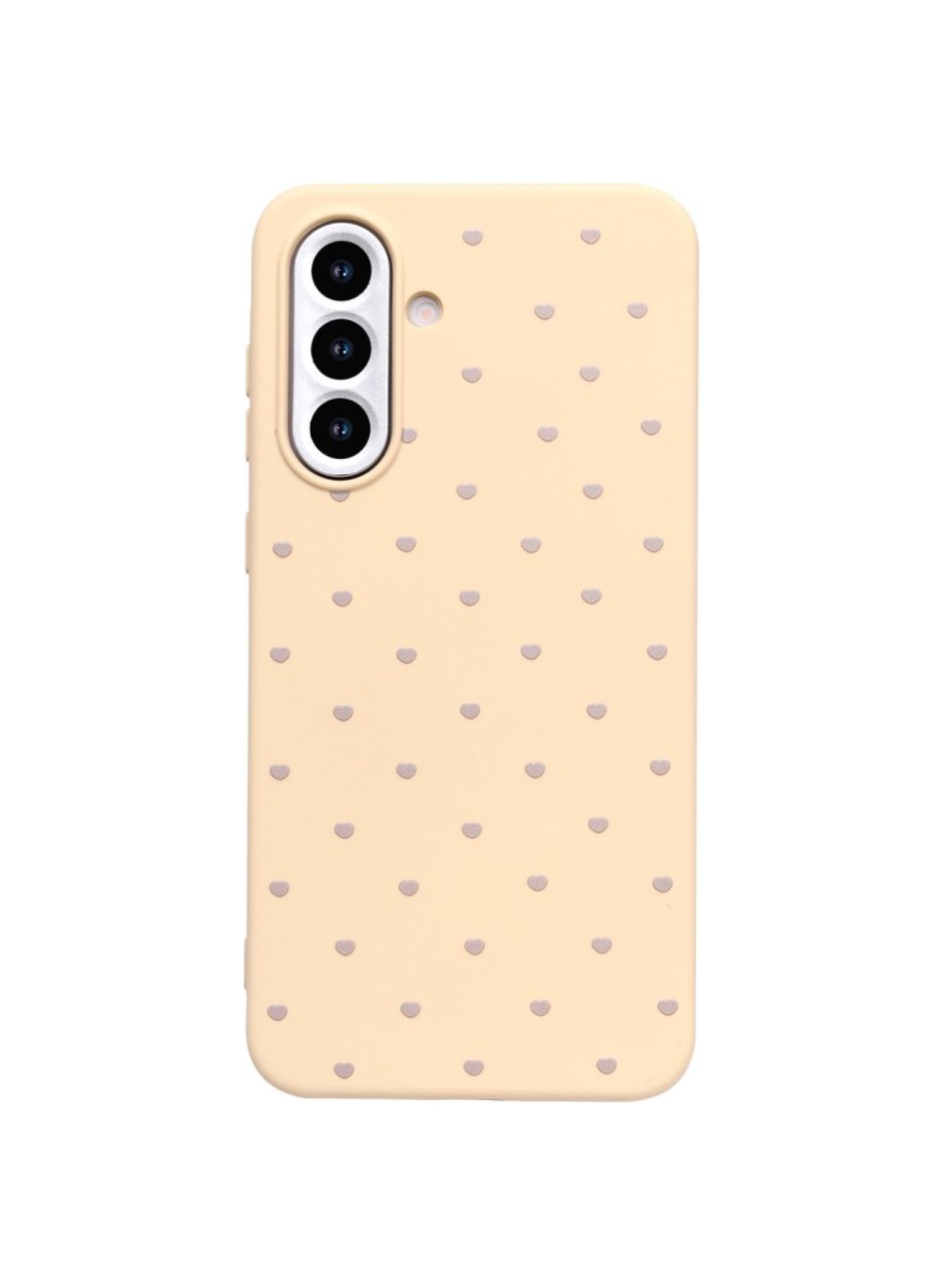 Cityhoesje  - Samsung S25 FE - Hart Patroon High Quality Silicone Case - Geel - Afbeelding 1