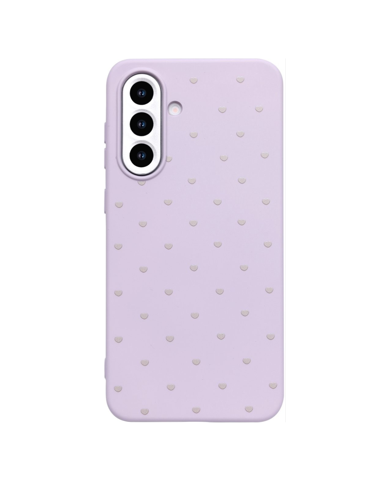 Cityhoesje - Samsung S25 FE - Hart Patroon High Quality Silicone Case - Lila - Afbeelding 1