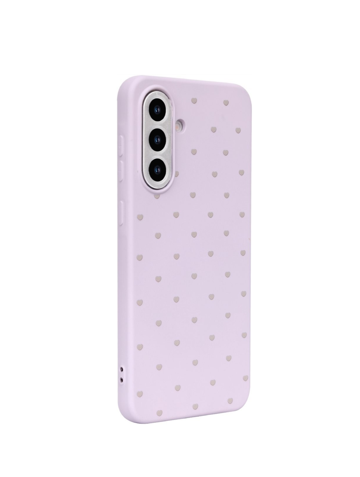 Cityhoesje - Samsung S25 FE - Hart Patroon High Quality Silicone Case - Lila - Afbeelding 2