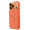 Guess-iPhone 17 Pro-18 Pro-Backcover-Saffiano Leather-4G Resin Logo-Oranje - Thumbnail Image 2