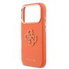Guess-iPhone 17 Pro-18 Pro-Backcover-Saffiano Leather-4G Resin Logo-Oranje - Thumbnail Image 5