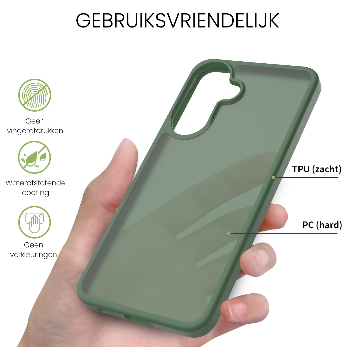 Solidenz-Frosted-Samsung-Galaxy-A57-hoesje-Groen-2