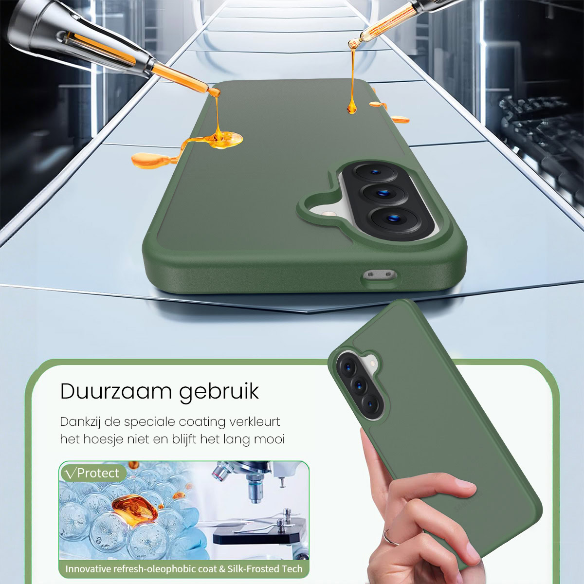 Solidenz-Frosted-Samsung-Galaxy-A57-hoesje-Groen-5